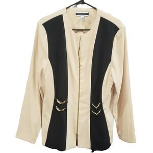 AMANDA SMITH Colorblock Coat Size 14